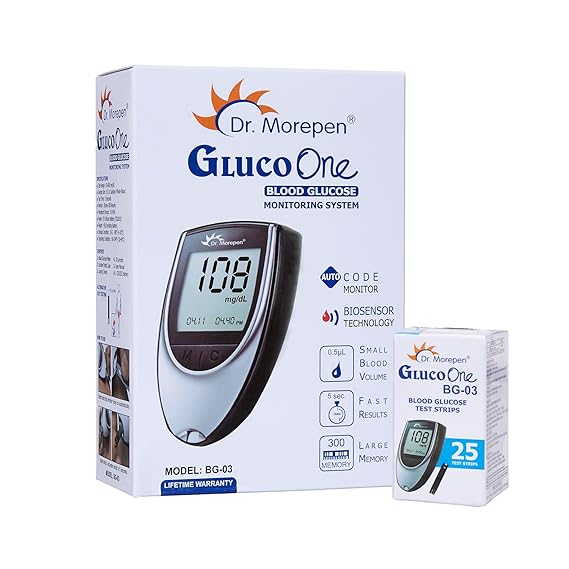 DR. MOREPEN GlucoOne Blood Glucose Monitor Model BG 03